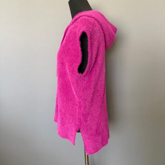 Melissa Nepton pink sleeveless hooded sweater - Birdie - vest - magenta - size S - Picture 2 of 10